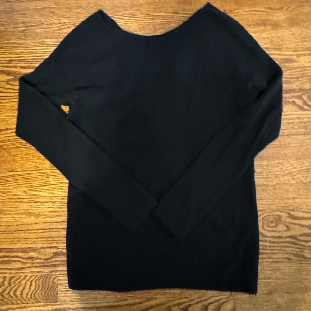 Halogen Black Knot Back Sweater